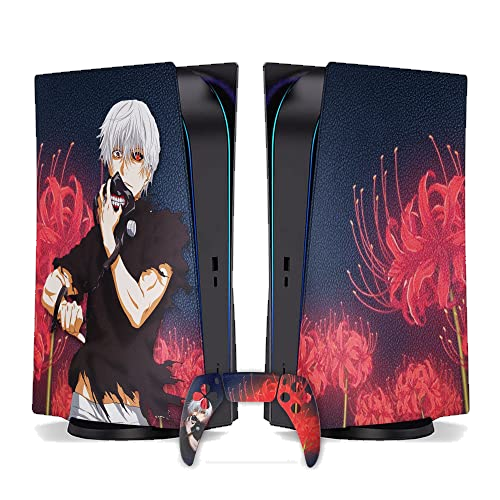 BCB Controllers Cover Plates for PS-5 Console Digital Edition & Custom Wireless Controller Compatible with Play-Station 5 Console Made in USA by Permanent Hydro-dip Printing (Not a Skin)