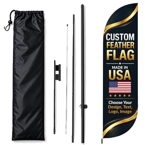 Custom Feather Flag by BCB Print