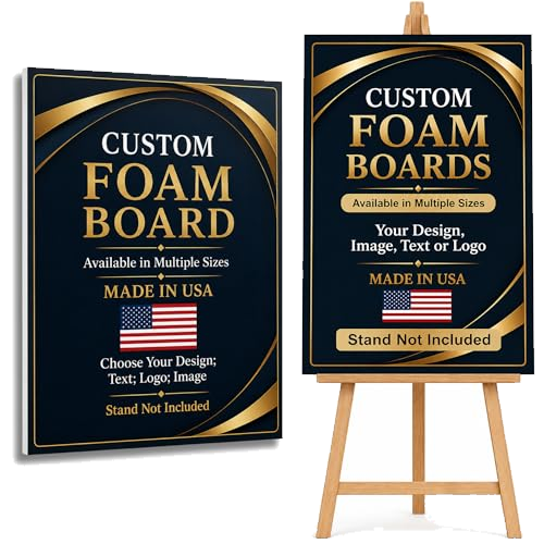 Custom Poster Boards by BCB Print | Personalized Foam Display Sign | Lightweight Durable Presentation Board | Premium Graphic Printing | Made in USA | 24x36 inch (Stand not Included)