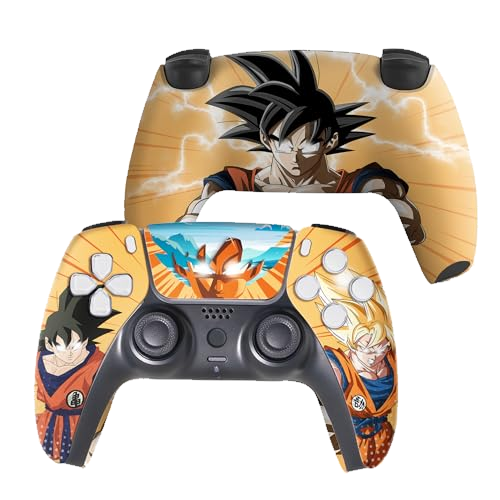 Overpowered Gokku Custom PS-5 Controller Wireless compatible with Play-Station 5 Console by BCB Controllers | Proudly Customized in USA with Permanent HYDRO-DIP Printing (NOT JUST A SKIN)