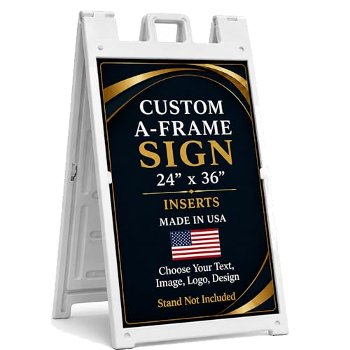 Plastic A-Frame Sign Holder Stand Outdoor Display by DC 24x36 | Made in USA